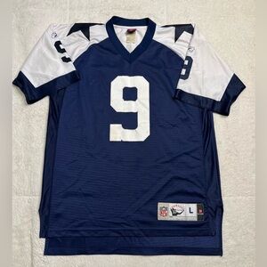 Reebok Gridiron Classic NFL Dallas Cowboys Tony Romo Throwback Jersey Mens L Vtg
